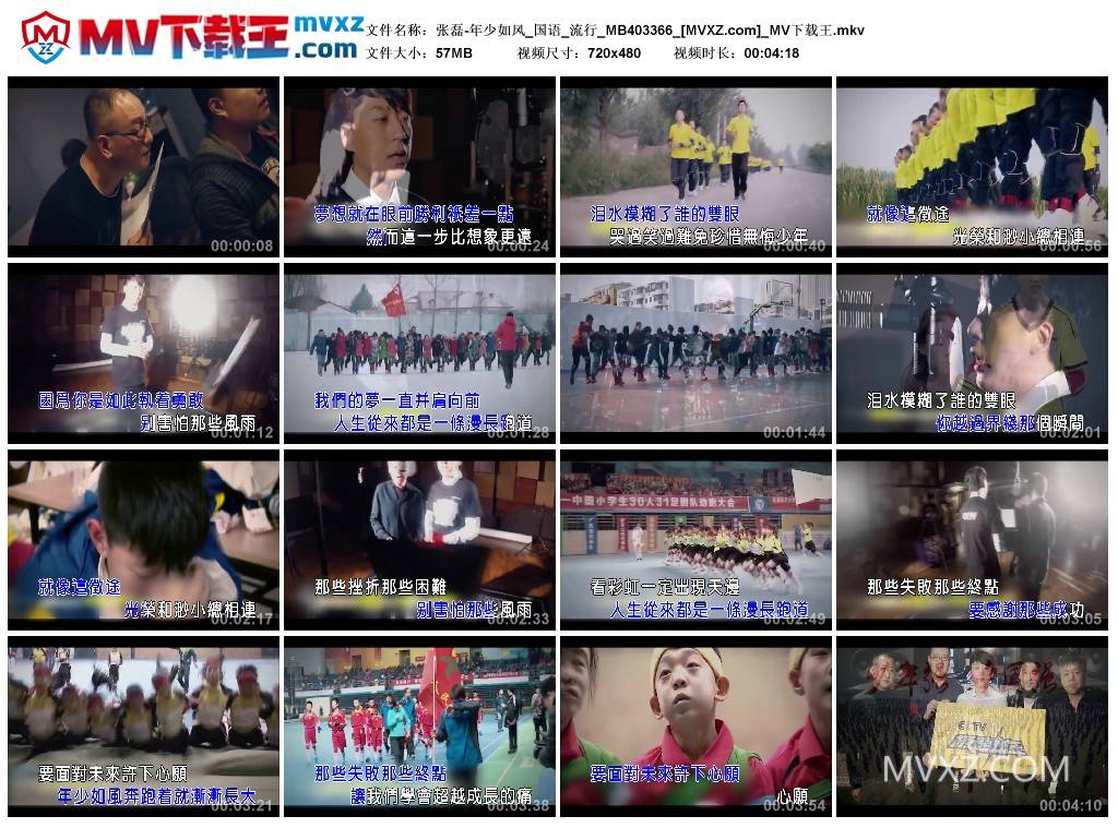 张磊-年少如风_国语_流行_MB403366